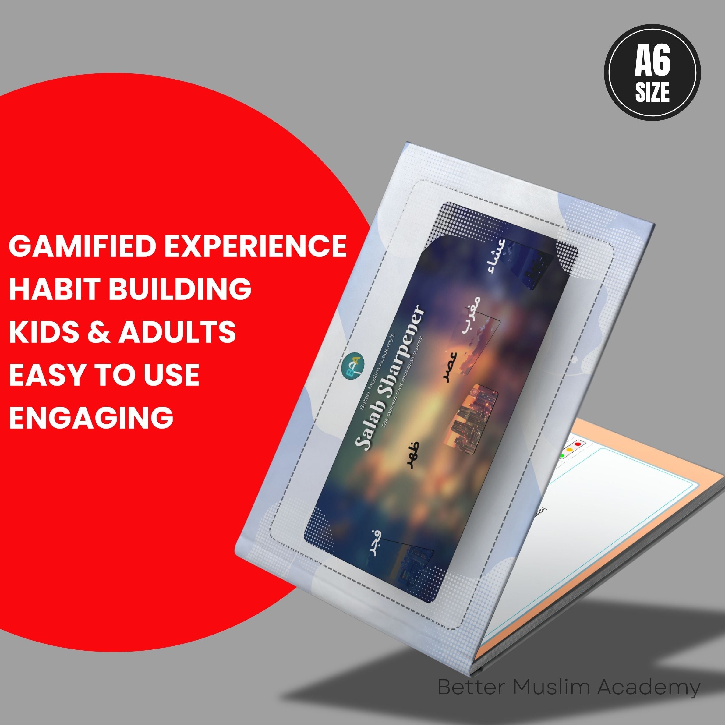 Salah Sharpener – 4-Month Salah Tracker for Kids & Adults - English